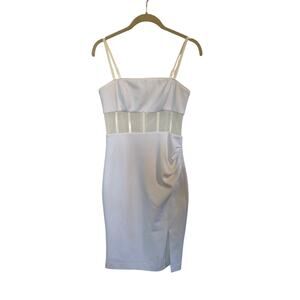 BCBGMaxazria White Sleeveless Dress Size 6 Bachelorette Bridal Shower Bride